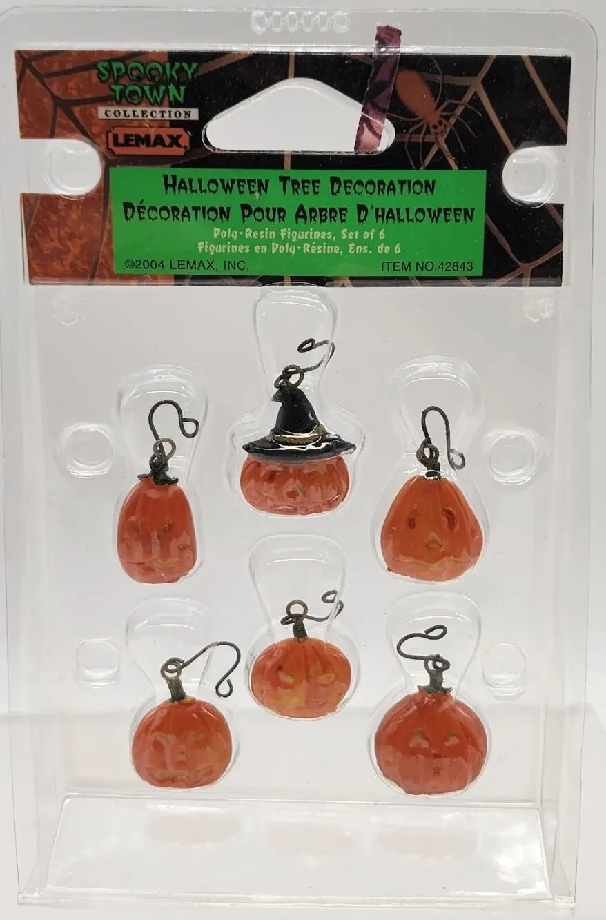 Lemax Spooky Town 2004 Halloween Tree Decoration 42843 Retired Pumpkins Jack O